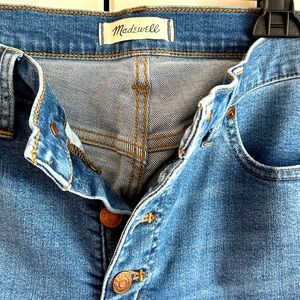 Madewell 9" Mid-Rise Skinny Jeans Button-Front Edition size 30 x 26